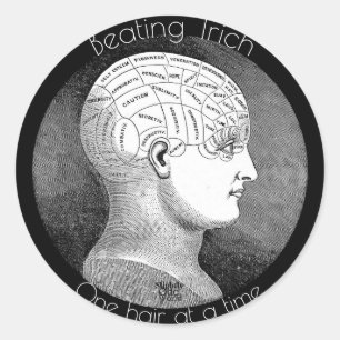 Sticker Rond Conscience battante de trichotillomanie de Trich-