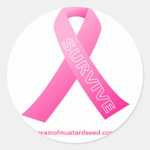 Sticker Rond Conscience de Cancer