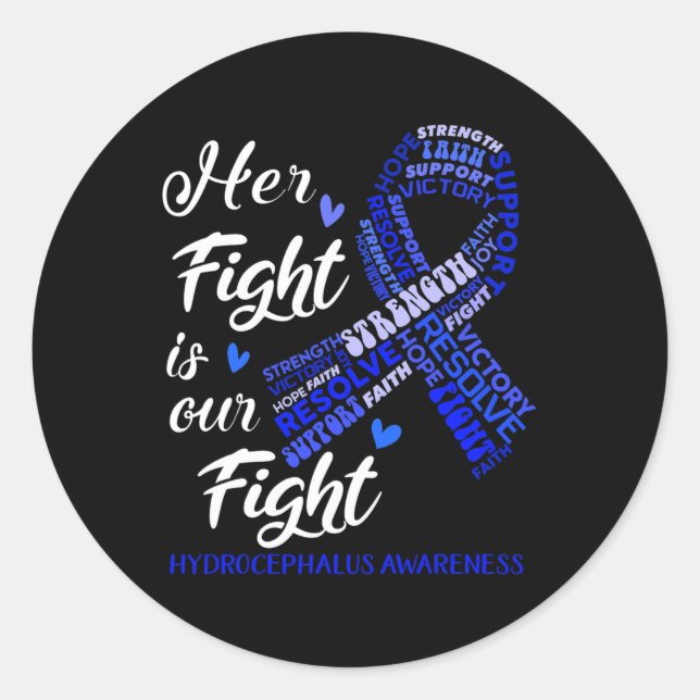 Sticker Rond Conscience que son combat est notre combat (Devant)