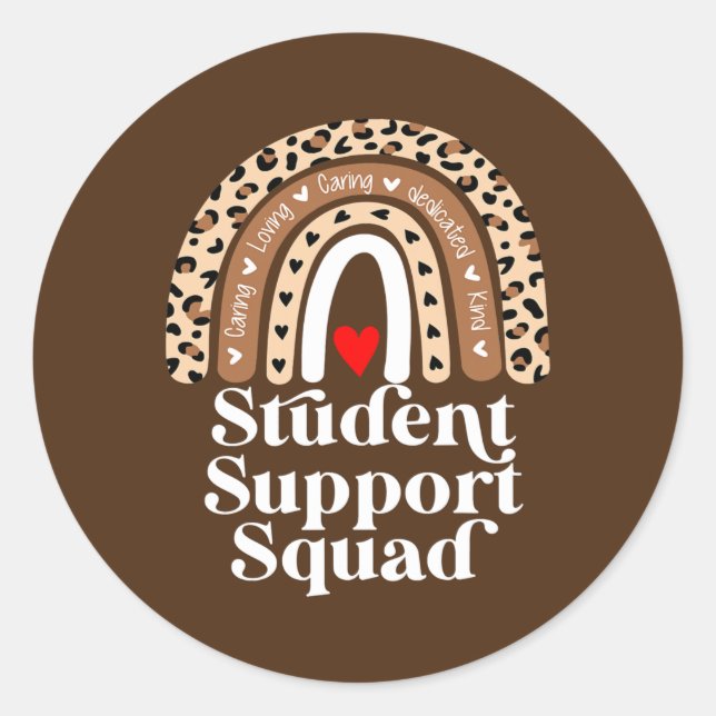 Sticker Rond Conseiller de l'équipe de soutien aux étudiants Tr (Devant)