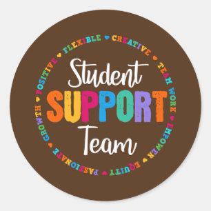 Sticker Rond Conseiller de l'équipe de soutien aux étudiants Tr