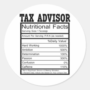 Sticker Rond Conseiller fiscal
