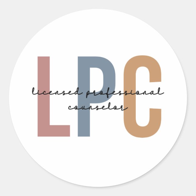 Sticker Rond Conseiller professionnel agréé LPC (Devant)