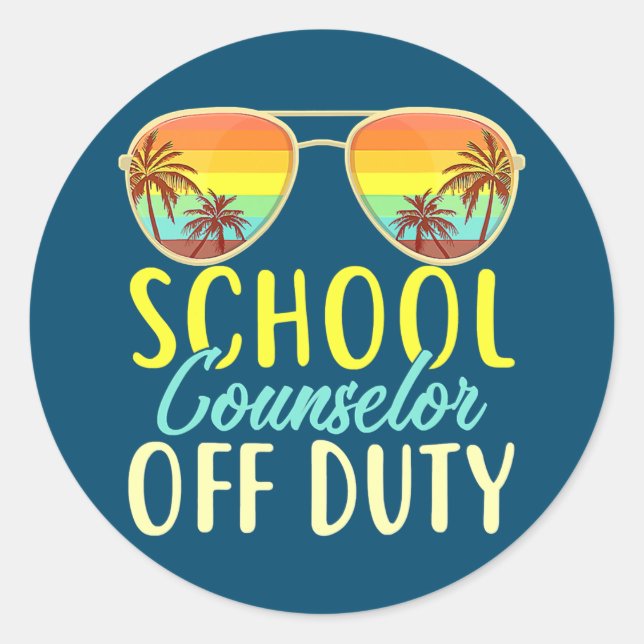 Sticker Rond Conseiller Scolaire Hors Fonctionnement Dernier Jo (Devant)