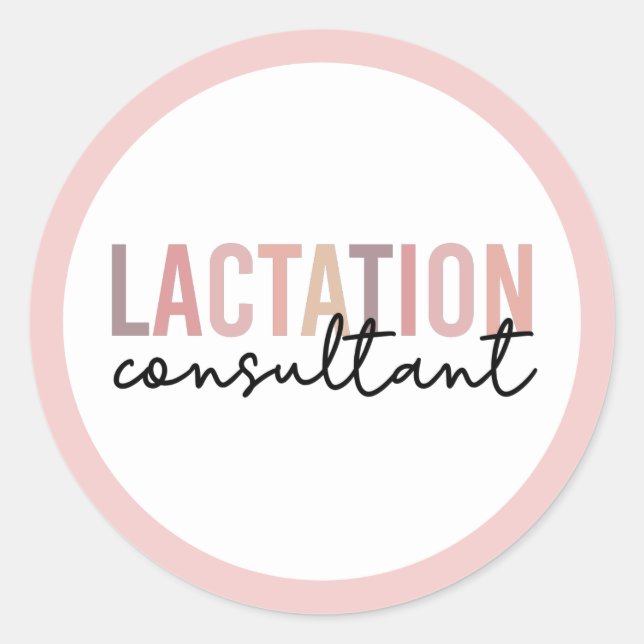 Sticker Rond Conseillère en lactation Conseillère en allaitemen (Devant)