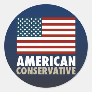 Sticker Rond Conservateur américain