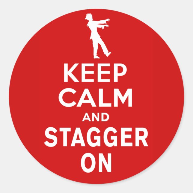 Sticker Rond Conserver le calme et la stabilité sur le design Z (Devant)