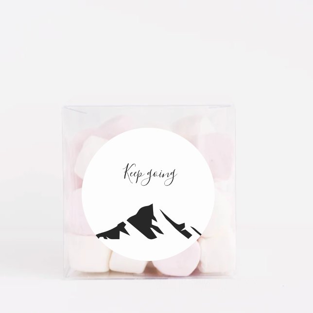 Sticker Rond Conserver Noir Moderne En Simple (Créateur téléchargé)