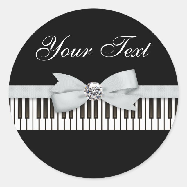 Sticker Rond Considérant Piano-Key (Devant)