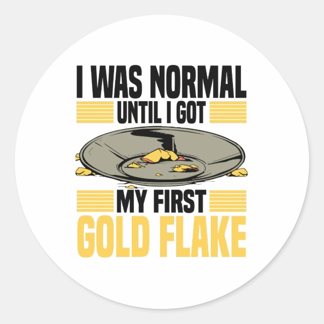 Sticker Rond Consommation d'or (Devant)