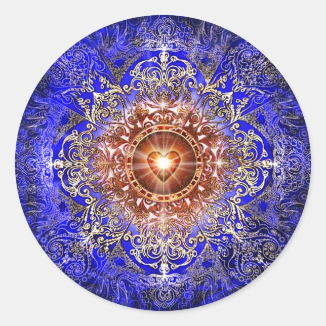 Sticker Rond Constellation cardiaque (Devant)