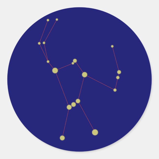 Sticker Rond Constellation d'Orion (Devant)