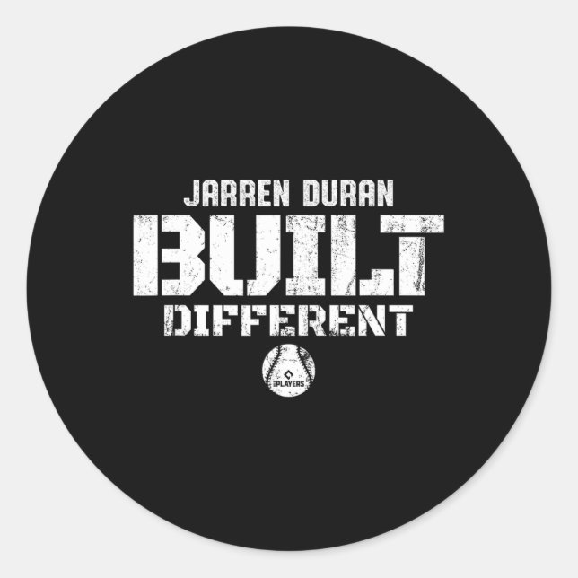 Sticker Rond Construit Différent Jarren Duran Boston Vente Mlbp (Devant)