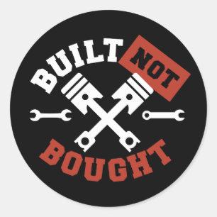 Sticker Rond Construit non acheté