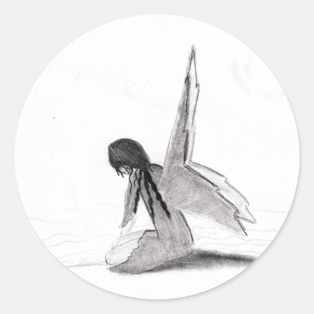 Sticker Rond Contemplation (Devant)