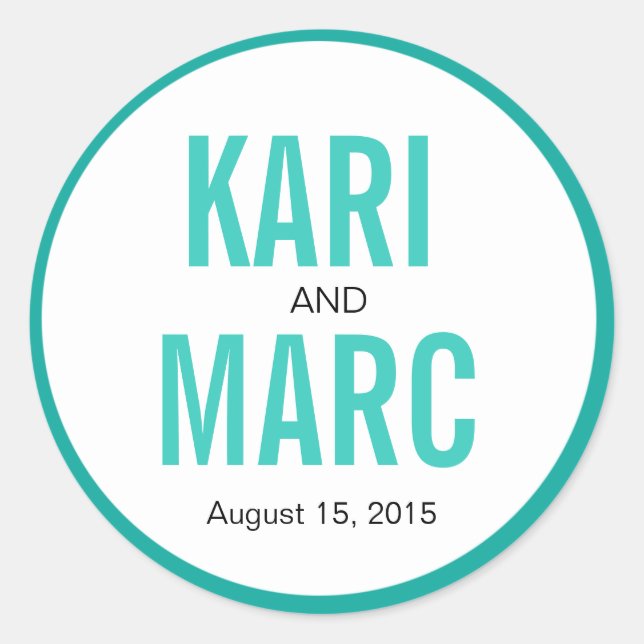 Sticker Rond Contour de la bordure circulaire Favoriser la déca (Devant)