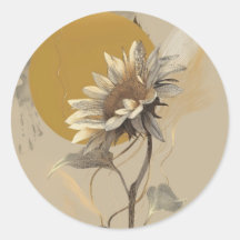 Contour de tournesol minimaliste neutre