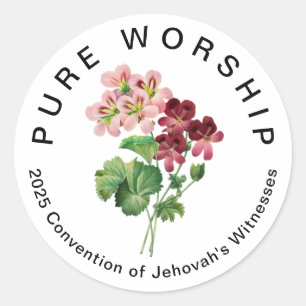 Sticker Rond Convention Pure Worship 2025   JW