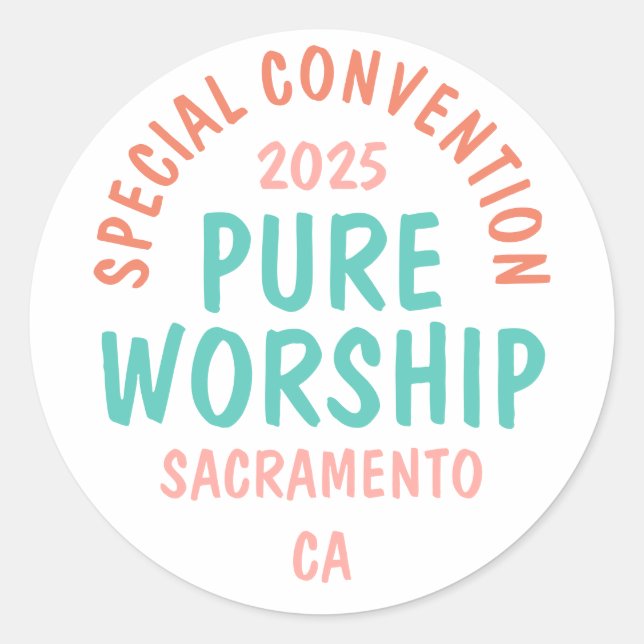 Sticker Rond Convention spéciale de 2025 | JW (Devant)