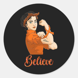 Sticker Rond Conviction de sensibilisation