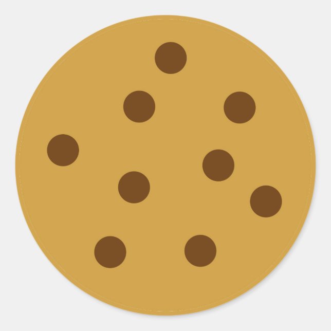 Sticker Rond Cookie à chips au chocolat (Devant)