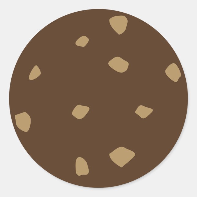 Sticker Rond Cookie au chocolat (Devant)