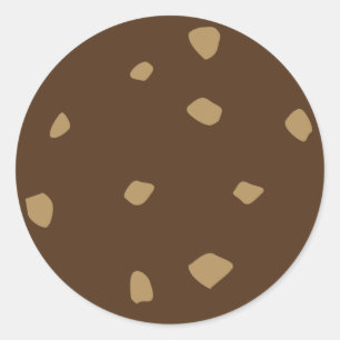 Sticker Rond Cookie au chocolat