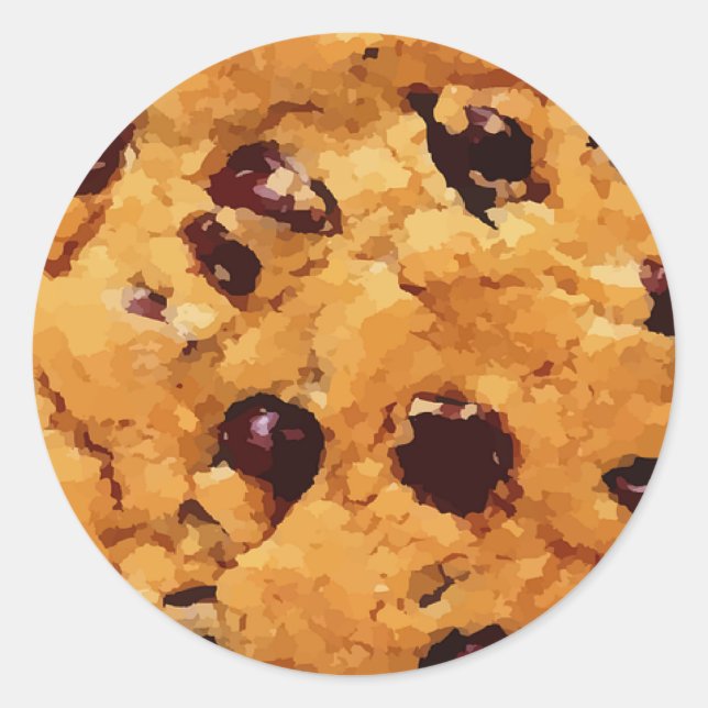 Sticker Rond cookie de puce Choc (Devant)