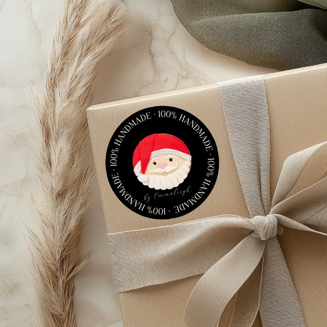 Sticker Rond Cookie maison du Père Noël (Créateur téléchargé)