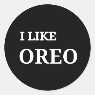 Sticker Rond cookie oreo