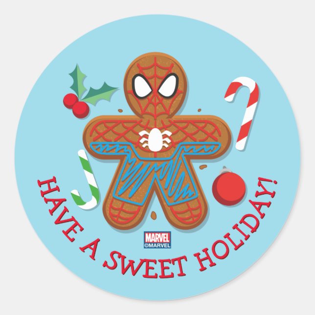 Sticker Rond Cookie Spider-Man (Devant)