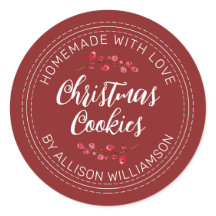 Cookies de canneberge de Noël maison rouge