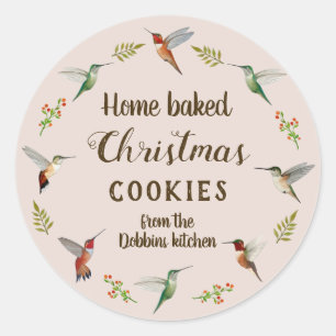 Sticker Rond Cookies de Noël