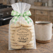 Cookies maison artisanaux papier kraft rustique