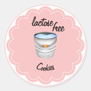 Sticker Rond Cookies sans lactose