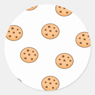 Sticker Rond cookies sur blanc