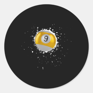 Sticker Rond Cool 9 balles Neuf billard billard de billard de p