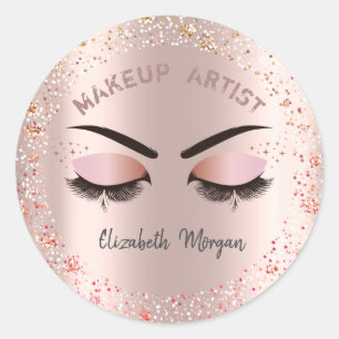 Sticker Rond Cool Chic Faux Lashes, Confetti, Maquillage
