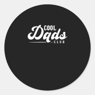 Sticker Rond Cool Dads Club Famille Matching Drôle Fête des pèr
