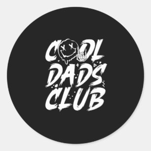Sticker Rond Cool Dads Club Retro Super Papa Fête des pères