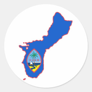Sticker Rond Cool Guam