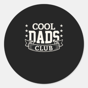 Sticker Rond Cool officiel Dads Club Funny Fête des pères
