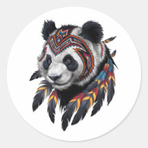 Cool Panda dans l'art tribal