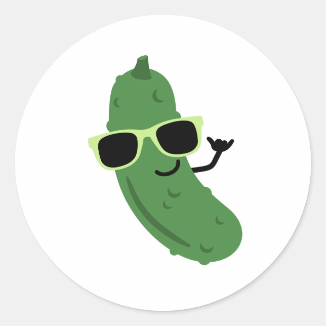 Sticker Rond Cool Pickle (Devant)