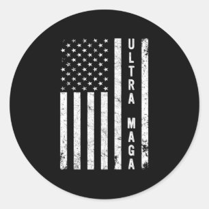 Sticker Rond Cool Sortir Fabriqué Aux Etats-Unis Noir Américain