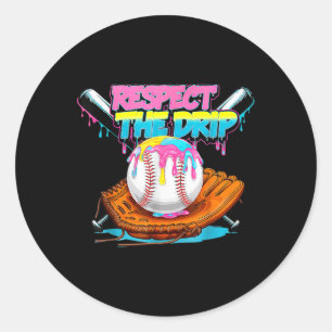 Sticker Rond Cool Sport Baseball Accueil Plate Drift Avec Des É