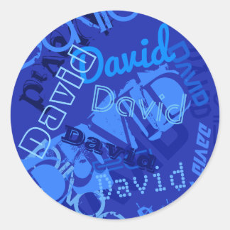 Sticker Rond Cool Tout nom Collage