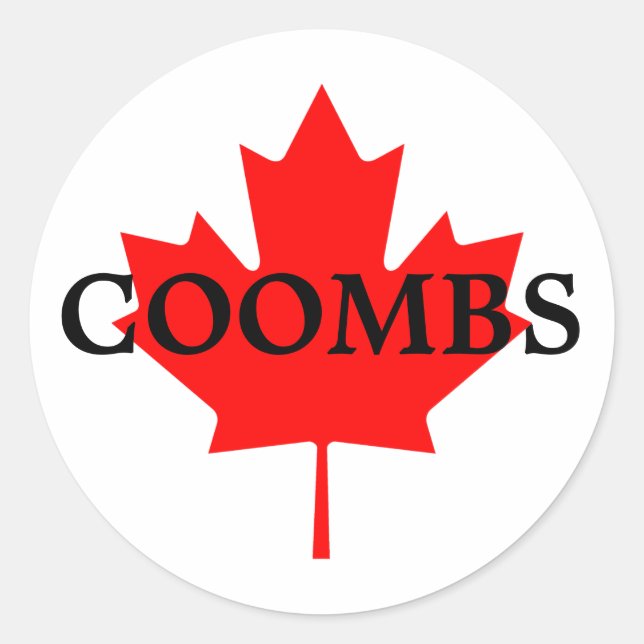 STICKER ROND COOMBES (Devant)
