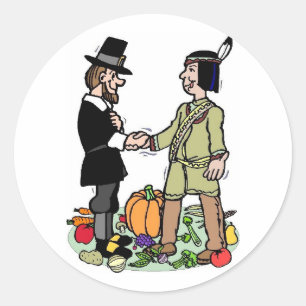 Sticker Rond Coopération des pèlerins indiens