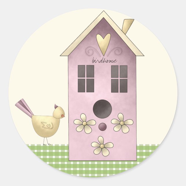 Sticker Rond Coordination des scellés d'enveloppe de Fête des m (Devant)